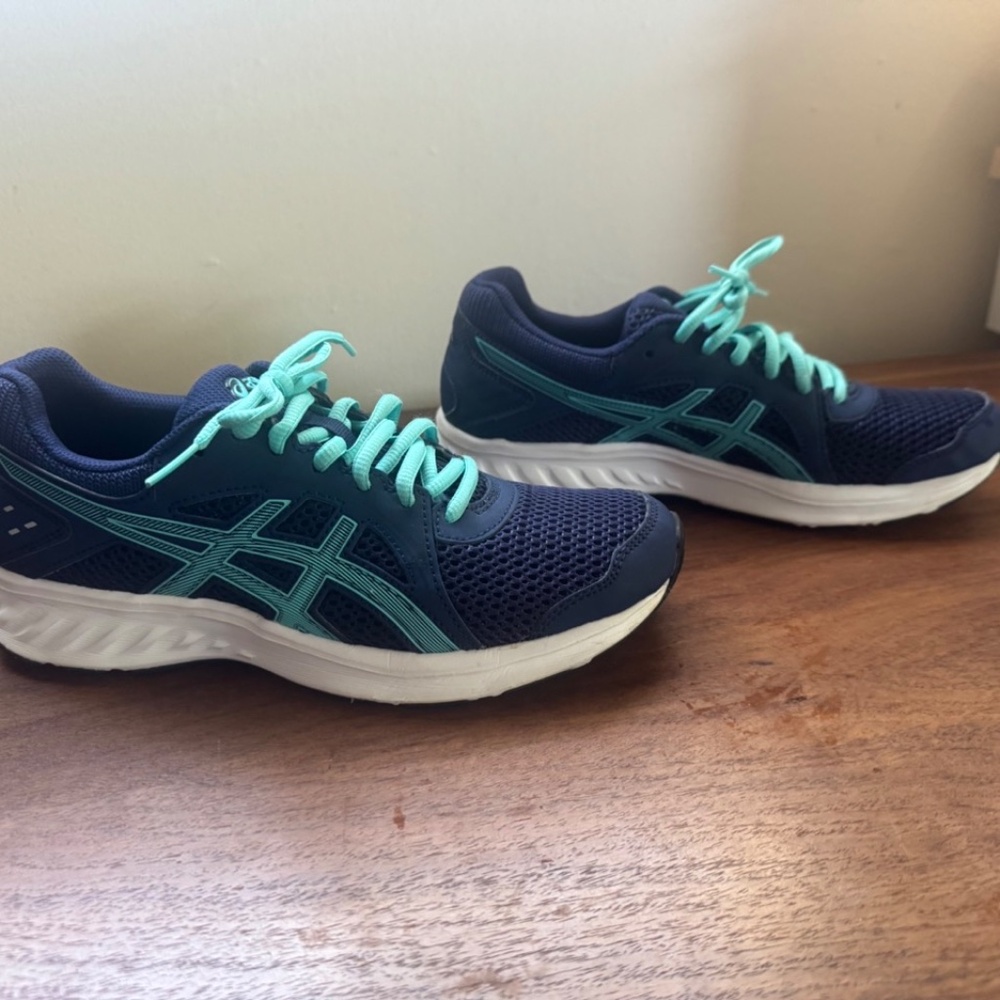 ASICS WOMEN'S RUNNING SHOES BLUE SIZE 8